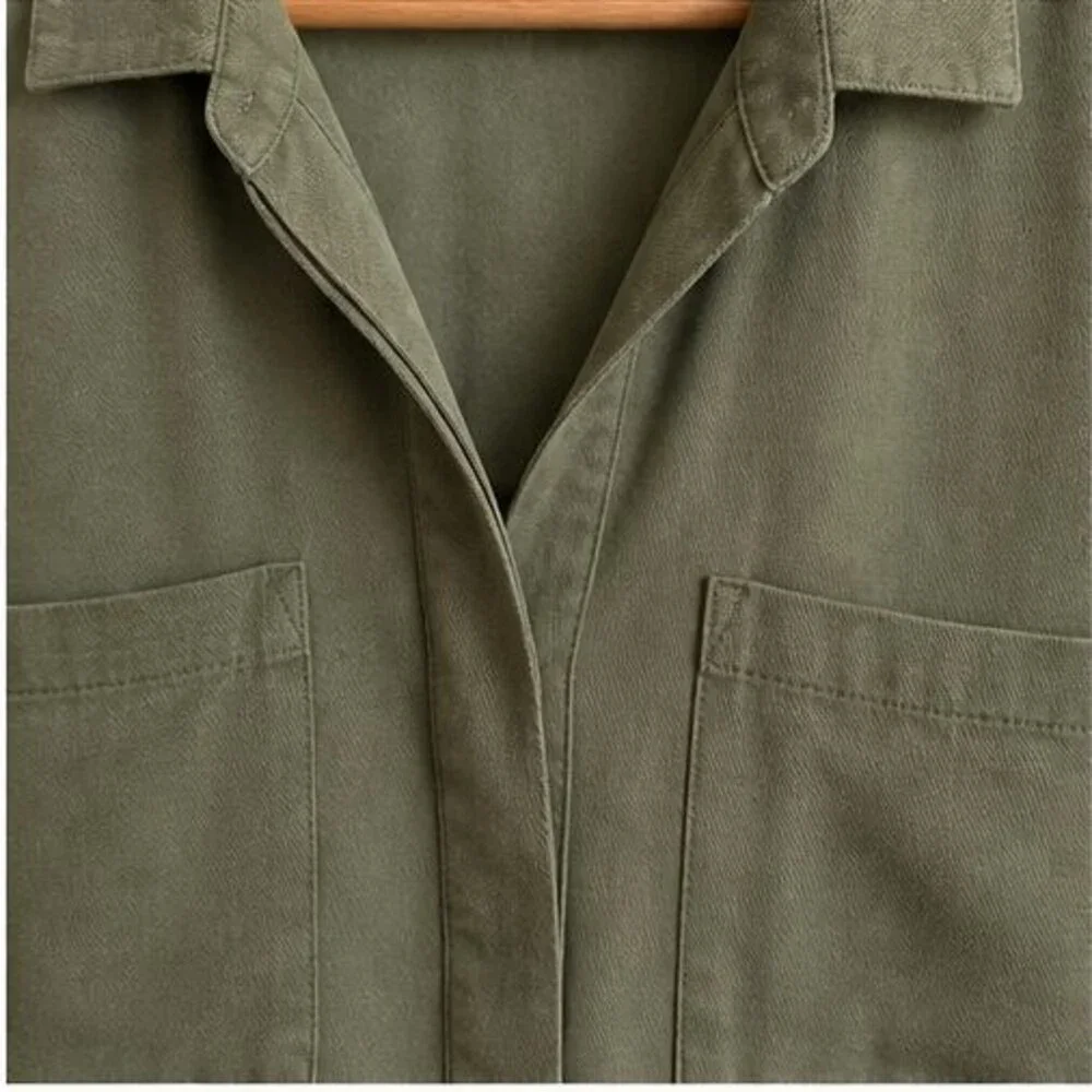 Charcoal V Neck Top